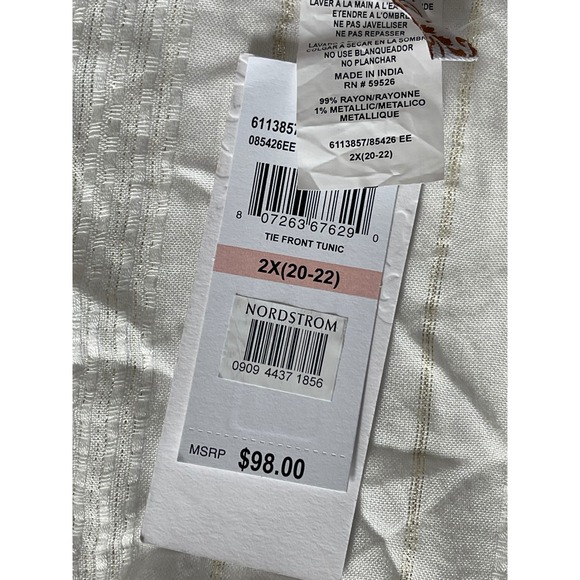 Becca Cover Up Small Hole Women's Size 2X (20-22) - Picture 2 of 5